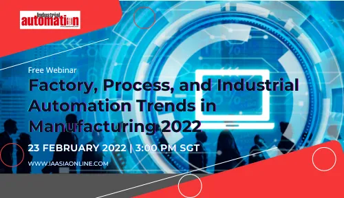 Factory, Process, and Industrial Automation Trends in Manufacturing 2022 Banner